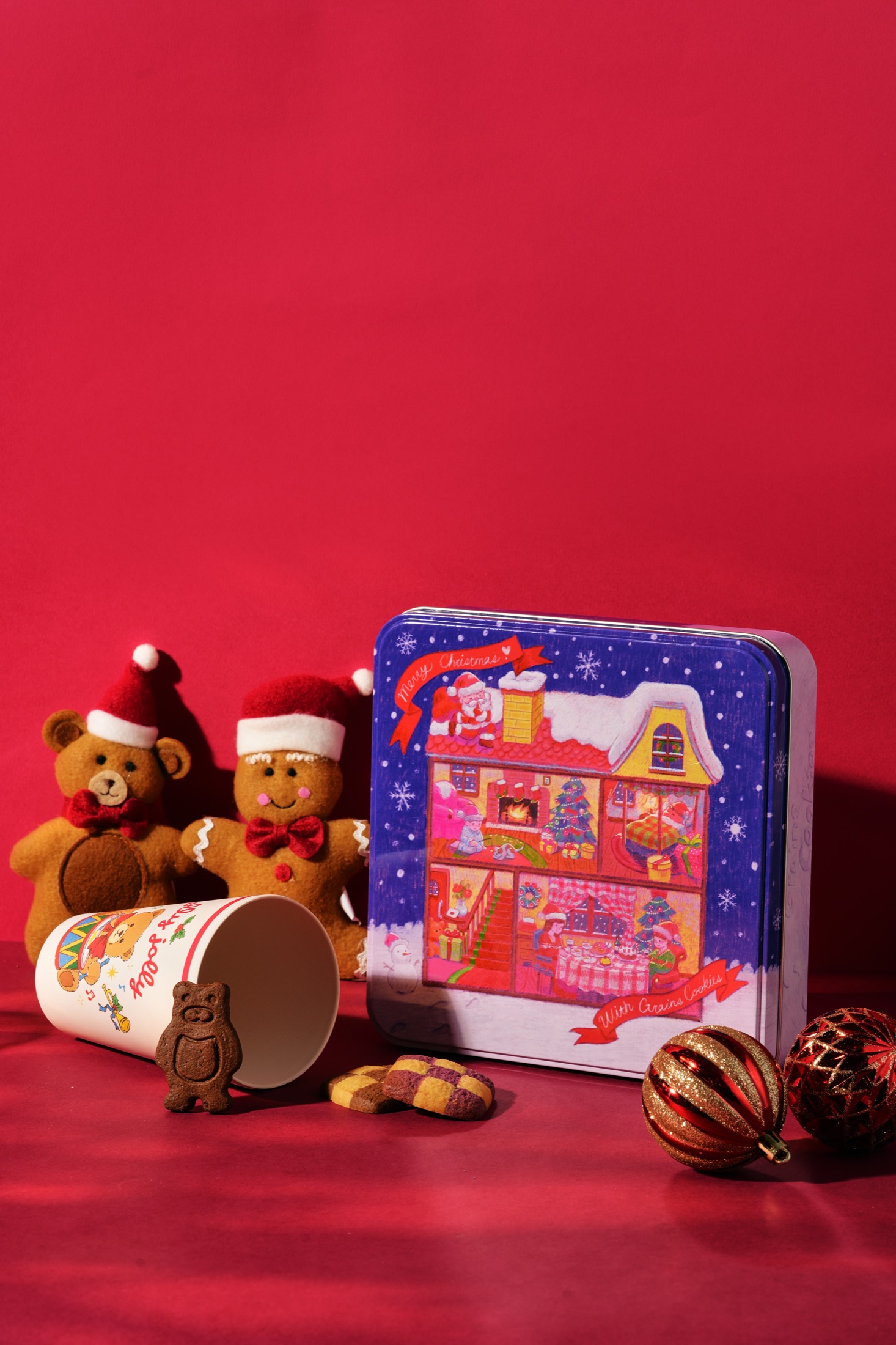Square Grains Cookie tin collection photograph.